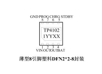 TP4100/TP4101/TP4102 (1000mA/500mA/1000mA 線性鋰電池 充電、放電保護芯片)